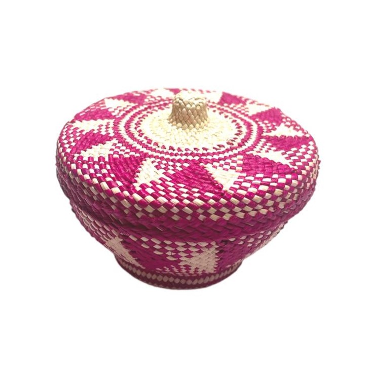 [APP59] PANERA DE PAJA CON TAPA MINI