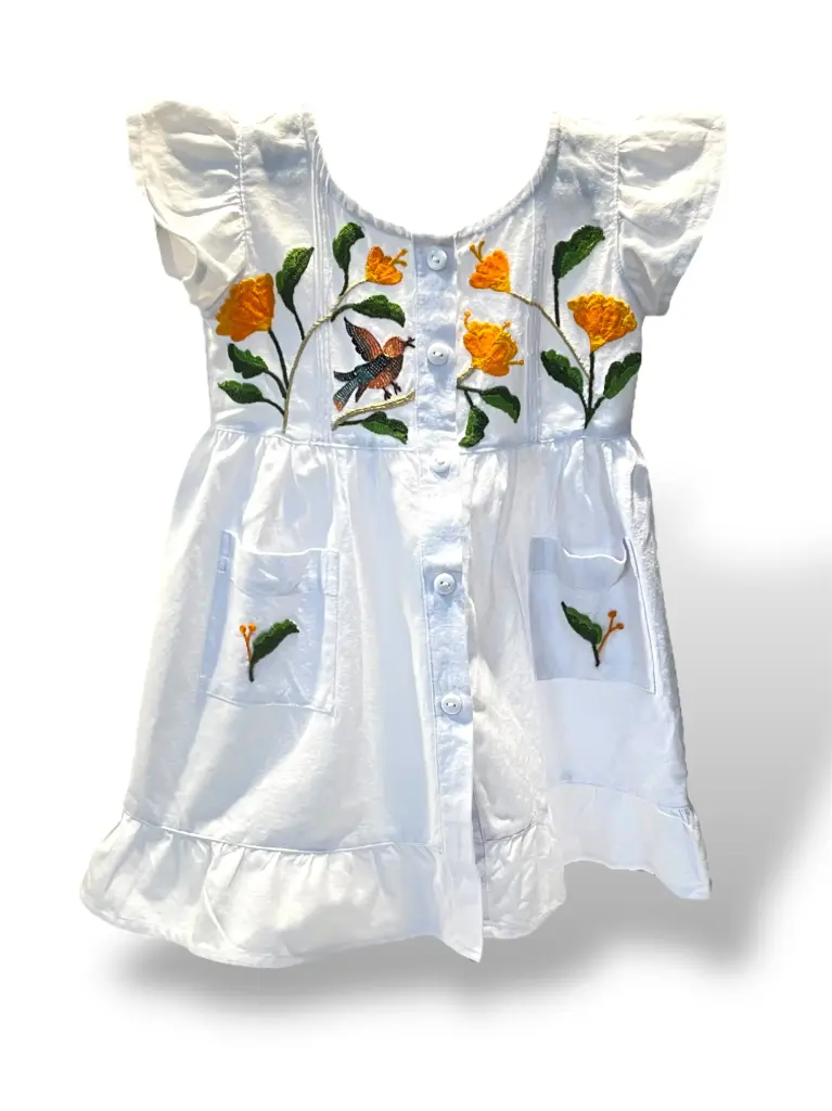 [5V0] 5V0 - VESTIDO BORDADO T/0