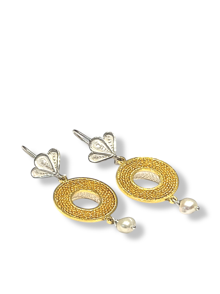 TJR322 - PAR ARETES IDENTIDAD EN PLATA