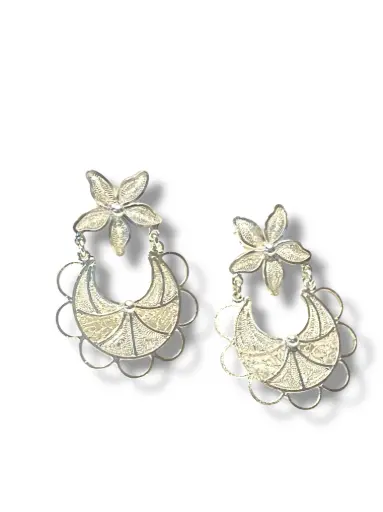 [TJR211] PAR DE ARETES IDENTIDAD EN PLATA