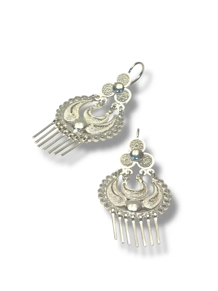 PAR DE ARETES IDENTIDAD EN PLATA