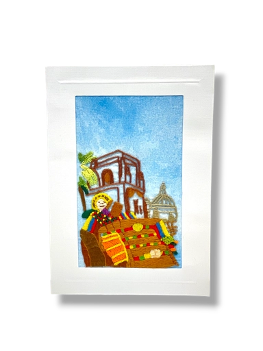 [BT246] BT246 - TARJETA CATEDRAL CON NIÑO