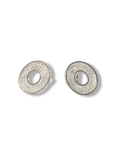 [TJR222] TJR222 - PAR DE ARETES IDENTIDAD EN PLATA