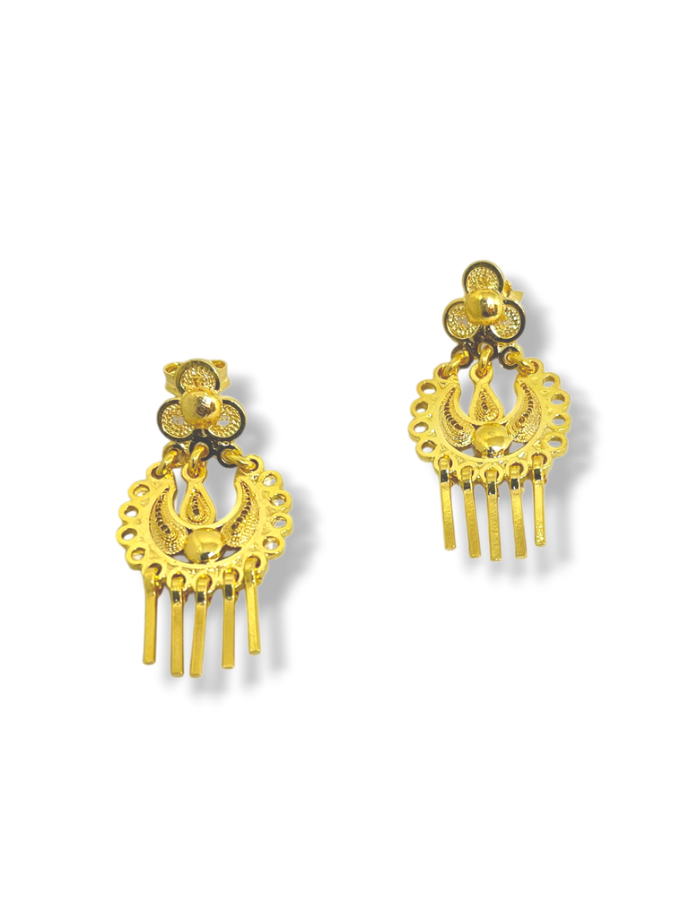 TJR326 - PAR DE ARETES IDENTIDAD EN PLATA