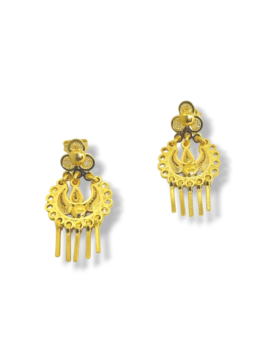 [TJR326] TJR326 - PAR DE ARETES IDENTIDAD EN PLATA