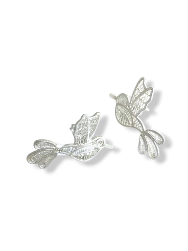 [TJR239] TJR239 - PAR DE ARETES IDENTIDAD EN PLATA