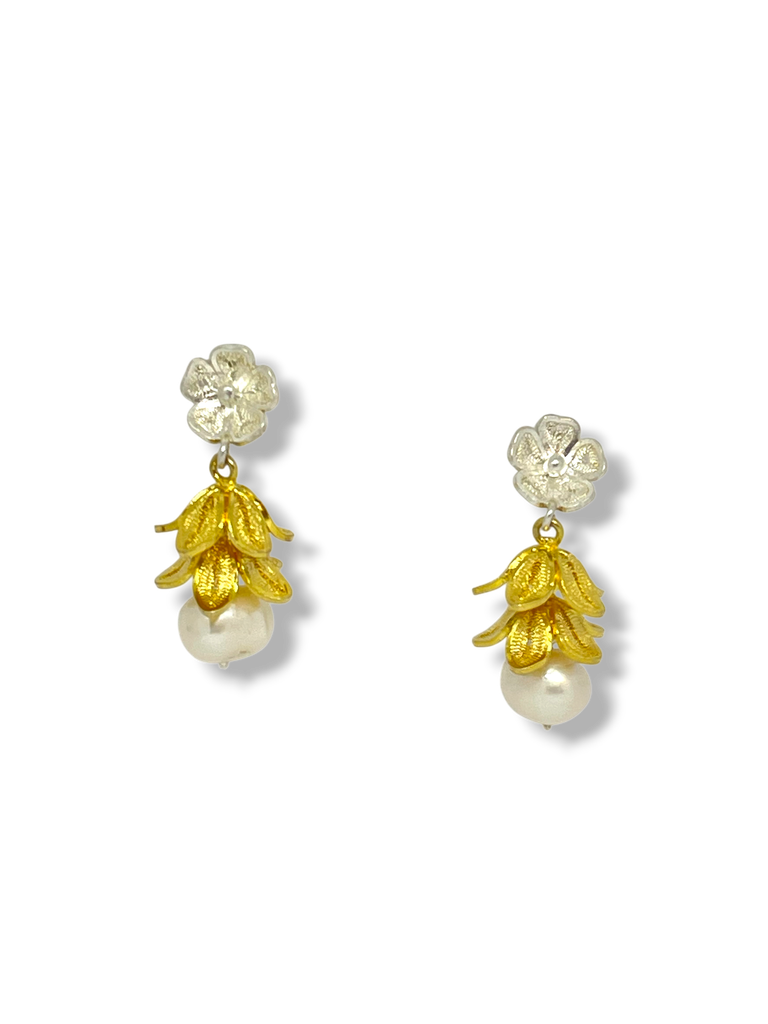 TJR354 - PAR DE ARETES IDENTIDAD EN PLATA