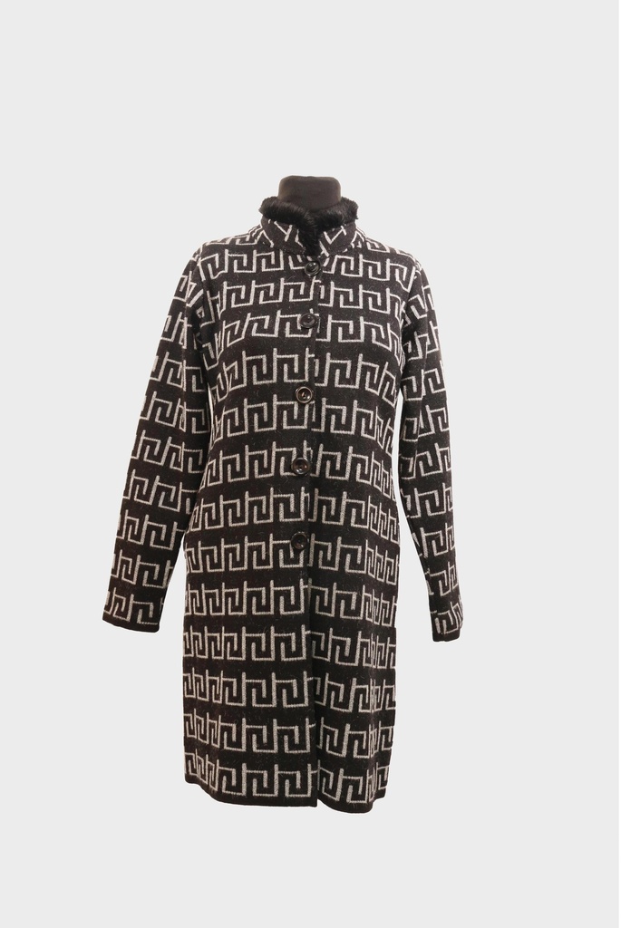 KA15M - ABRIGO CUELLO PIEL MALU