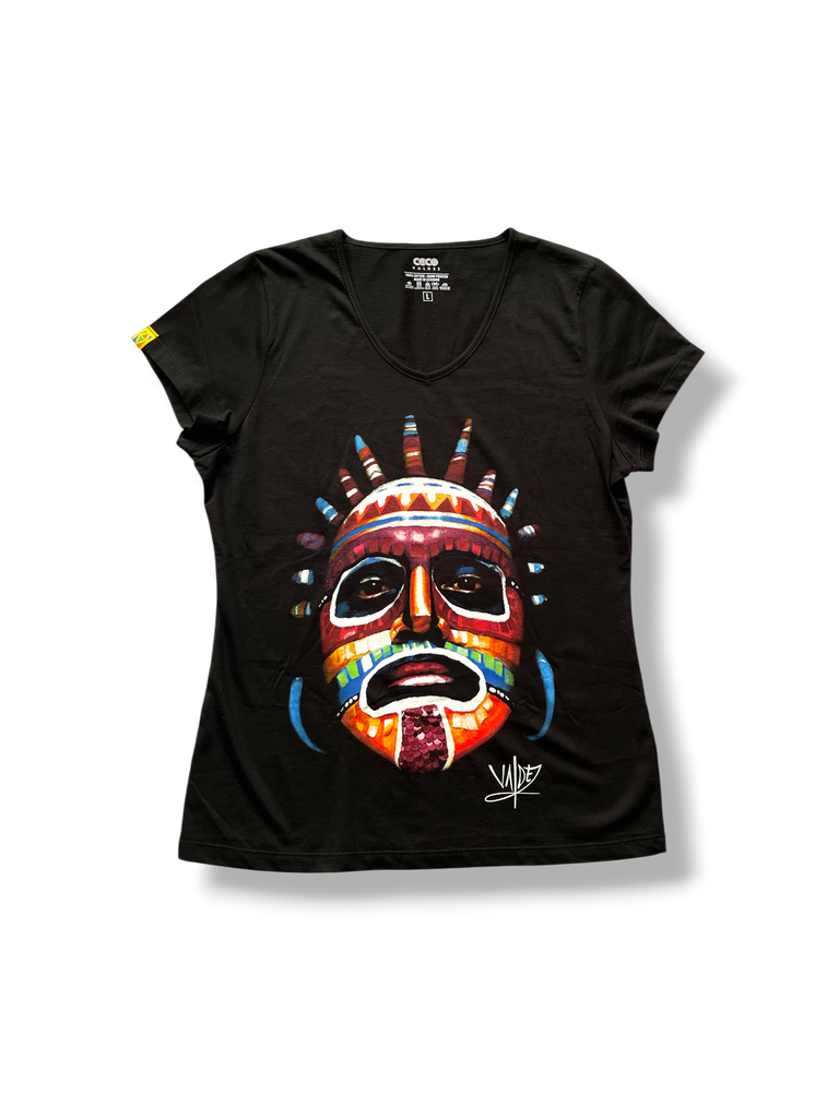 CONML - CAMISETA MUJER NEGRO HUMA TALLA L