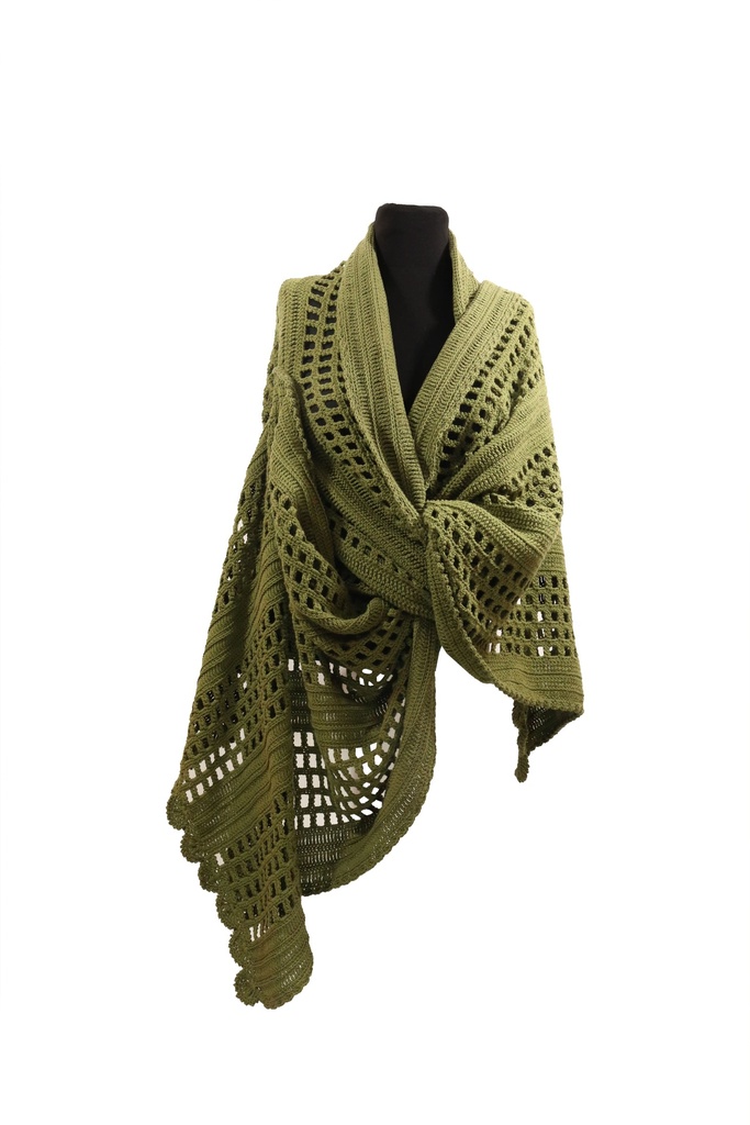 EVCAL14 - CHAL VERDE HILO DE ALGODÓN
