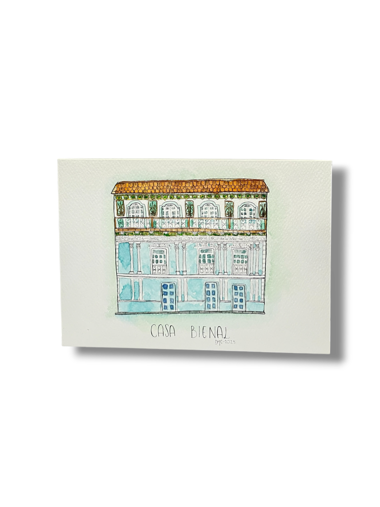 DM003 - OBRA ACUARELA CASA, A5 (CASA BIENAL)