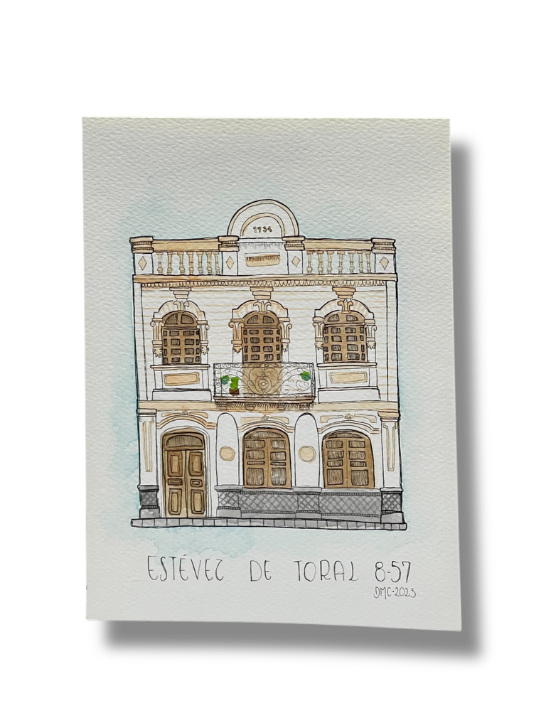 OBRA ACUARELA CASA, A5 (ESTEVEZ DE TORAL)