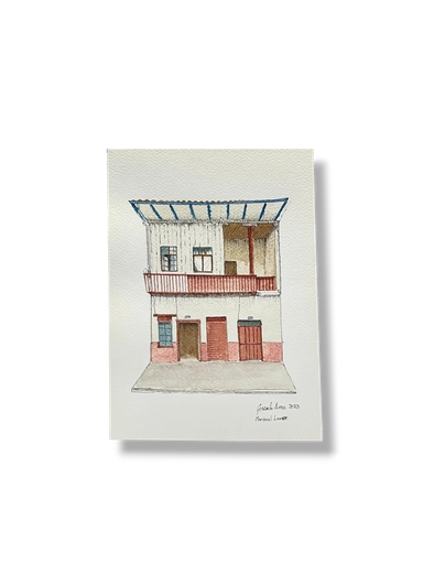 [GA002] OBRA ACUARELA CASA, A5 (MARISCAL LAMAR)