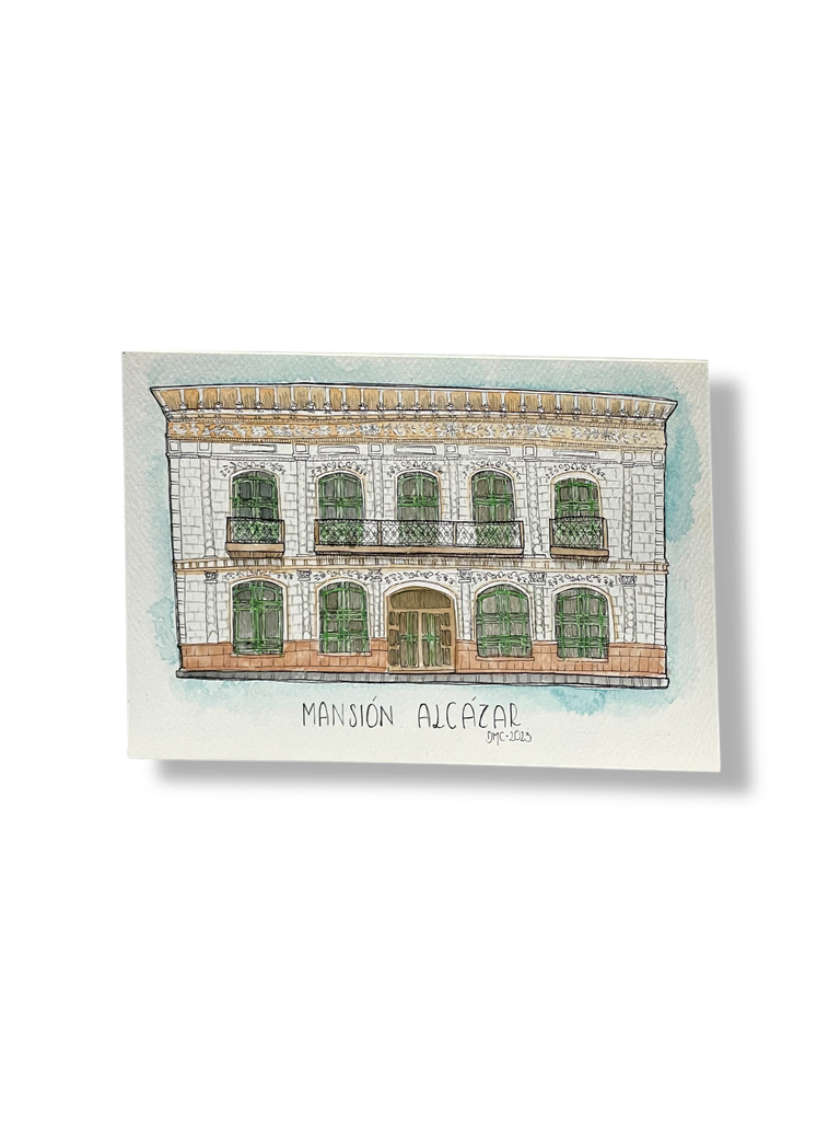 OBRA ACUARELA CASA, A5 (MASION ALCAZAR)