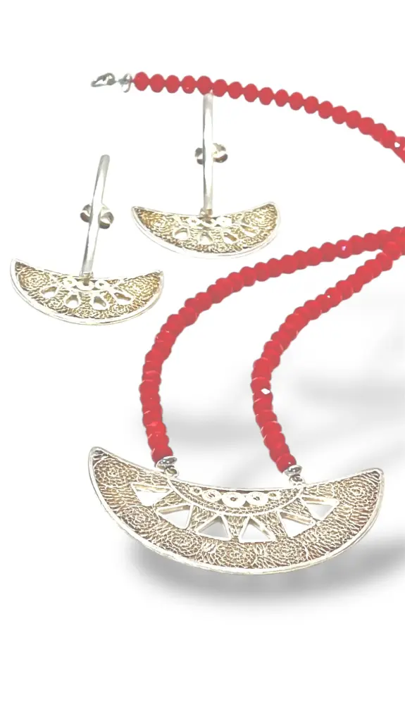 PAR ARETES IDENTIDAD EN PLATA