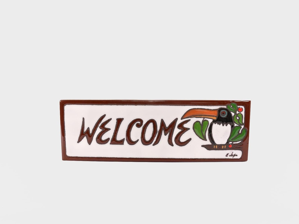 PLACA 10X30 BIENVENIDO WELCOME