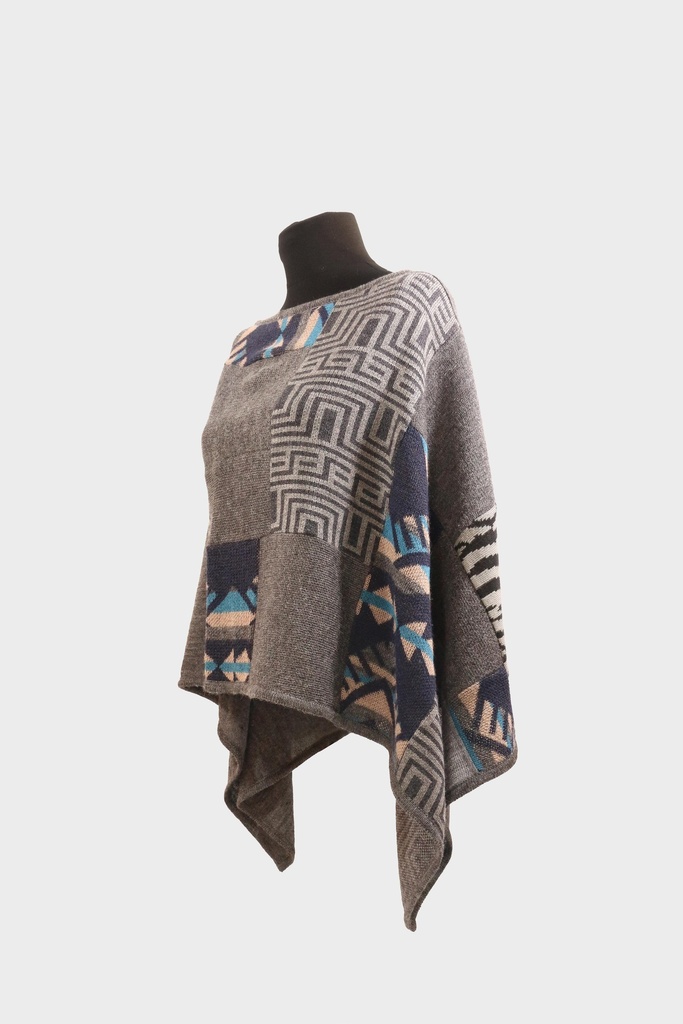 [KPO12] KPO12 - PONCHO CUADRADO S/C MOSAICO