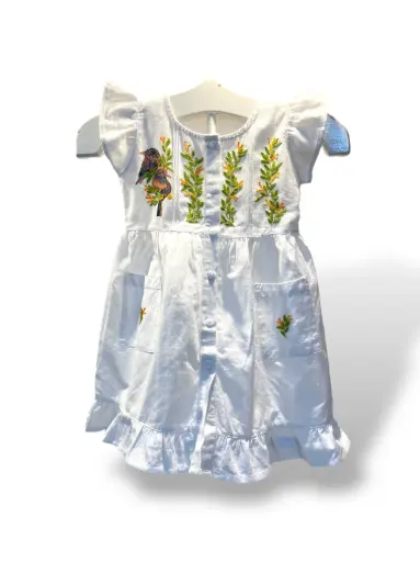 [5V2] VESTIDO BORDADO T/2