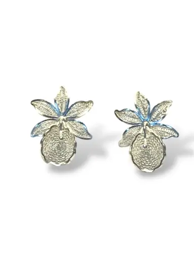 [TJR24] PAR DE ARETES IDENTIDAD EN PLATA