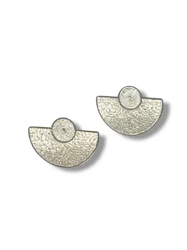 [TJR212] PAR DE ARETES IDENTIDAD EN PLATA