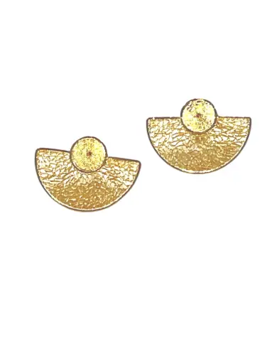 [TJR312] PAR DE ARETES IDENTIDAD EN PLATA