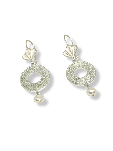 [TJR232] TJR232 - PAR DE ARETES IDENTIDAD EN PLATA