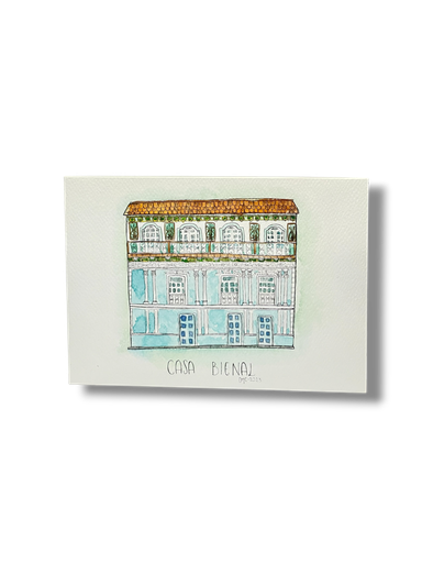 [DM003] OBRA ACUARELA CASA, A5 (CASA BIENAL)